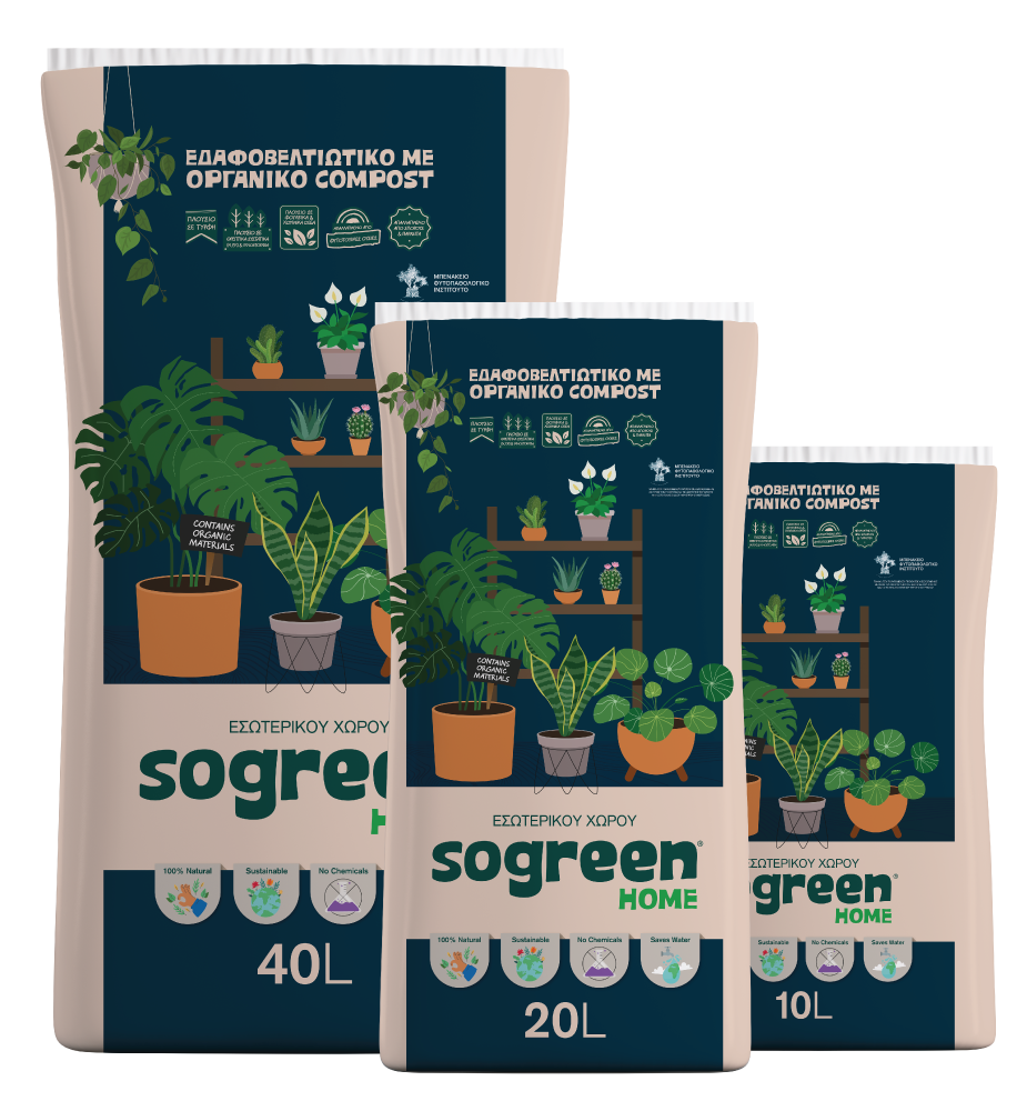 Sogreen Home εδαφοβελτιωτικό για φυτά εσωτερικού χώρου